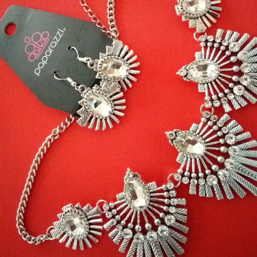 Necklace and earrings